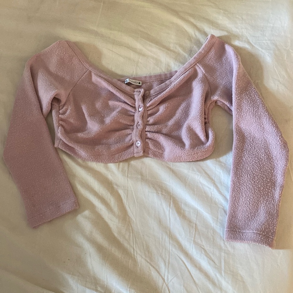Zara lavender crop top